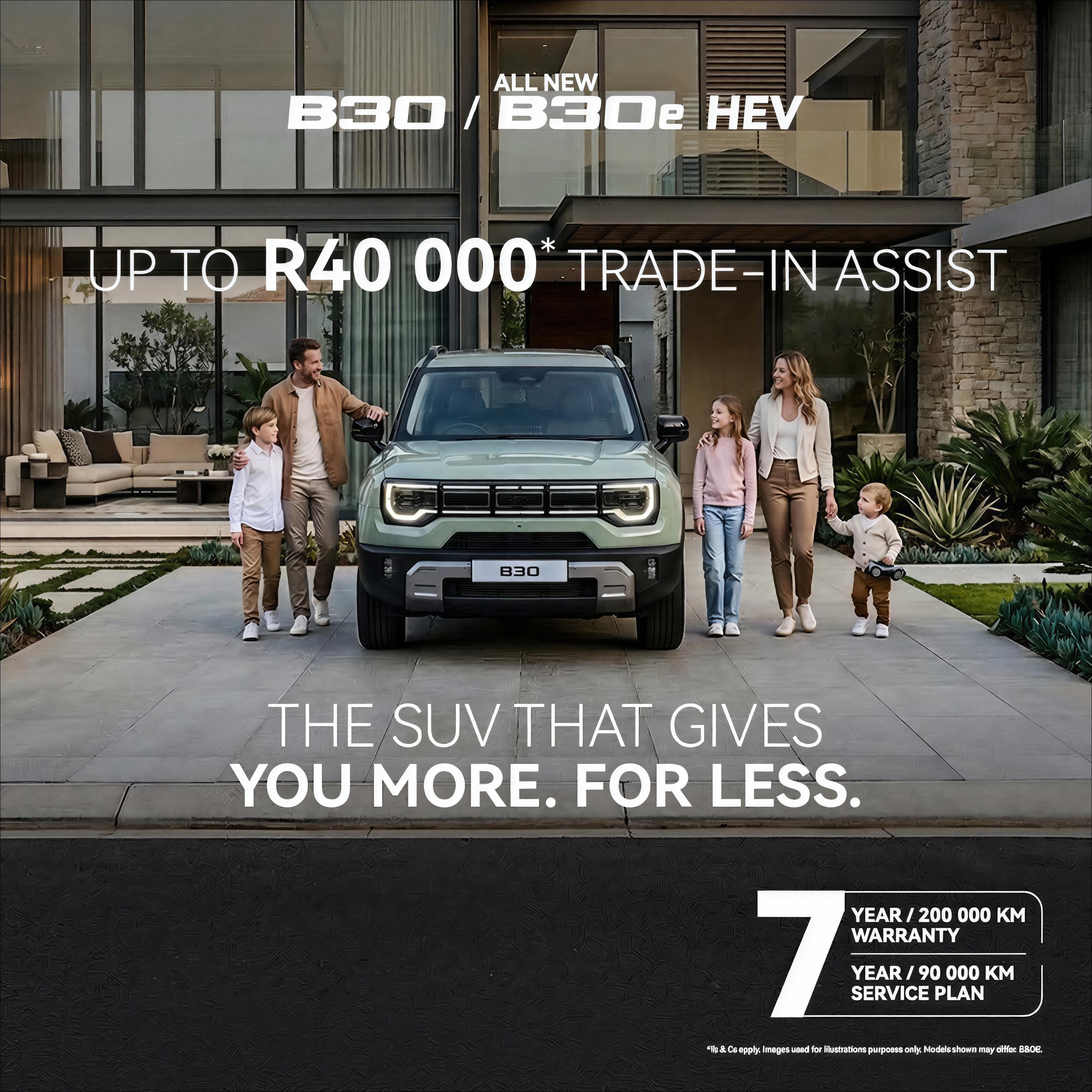 BAIC B30 / B30e HEV Trade-In Assist Offer